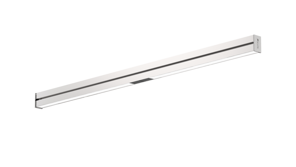 RAIL S OPAL K-SCAPE blanc, éclairage sonore design avec diffuseur opale pour ambiance homogène et immersive