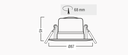Downlight LUMA 5.5W 3 IP44 CCT Changing Blanc