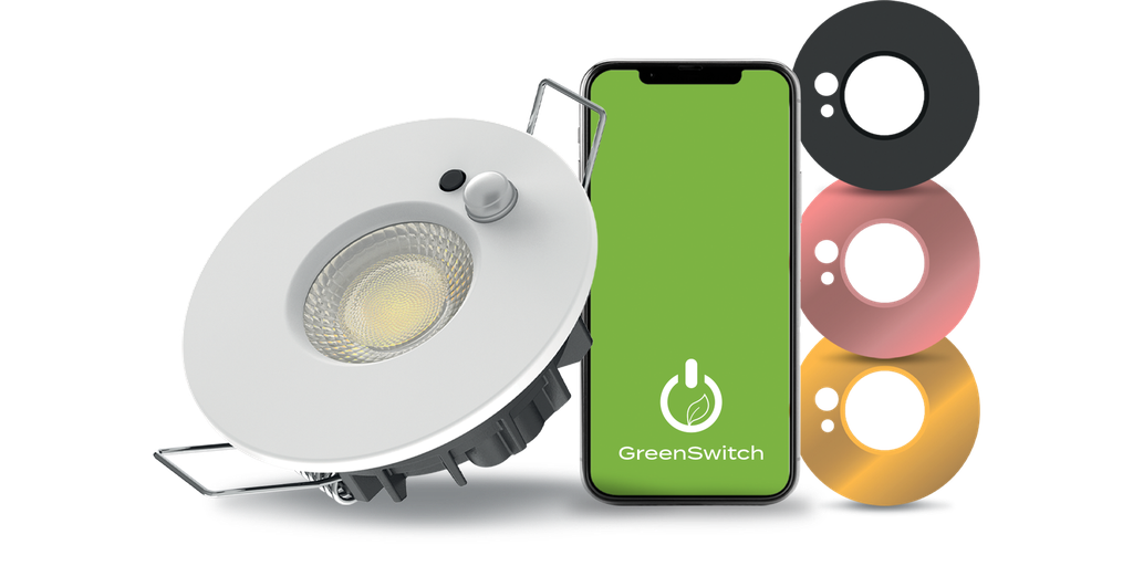 Downlight HORACE-MG • 10W • CCT • IP65 • RE2020 • Détection IR GREENSWITCH • BLANC