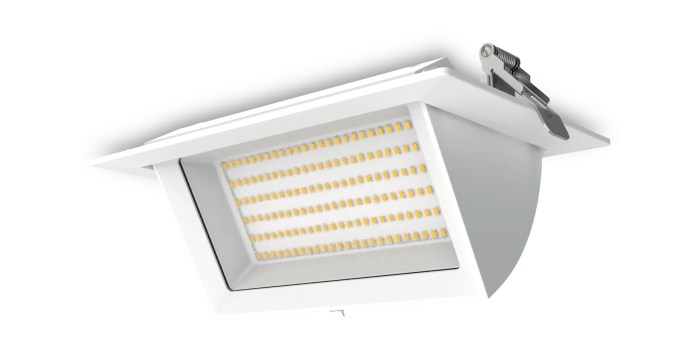 Downlight NEMTY • Puissance & CCT changeant / Rectangulaire / Orientable