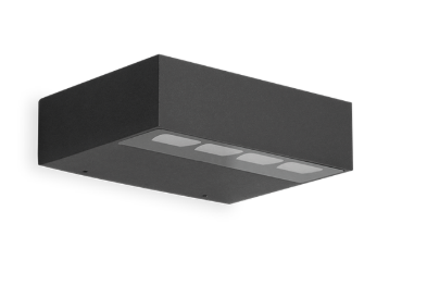 APPLIQUE TERAZO ANTHRACITE - UP&DOWN - 5/10W - 2200K/3000K/4000K CCT - IP65 - 3 ANS
