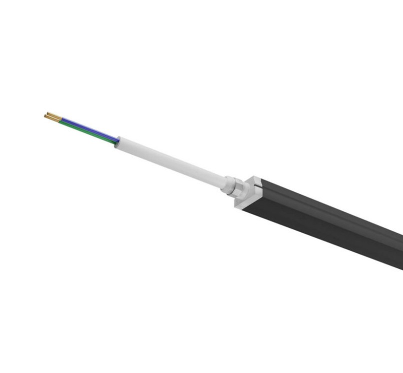 XFORT FLEXIBLE SILICONE PROFILE, 14*20*2000mm, W/O SRIPS, for power continuity at 48V DC BK
