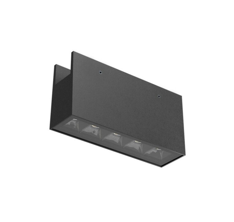 XFORT LINEAR GRILLE 140mm 10W 48V DC 45dgr 2700K CRI.90 SBK