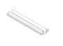 TENO CACHE PVC 1 MT.  (Blanc)