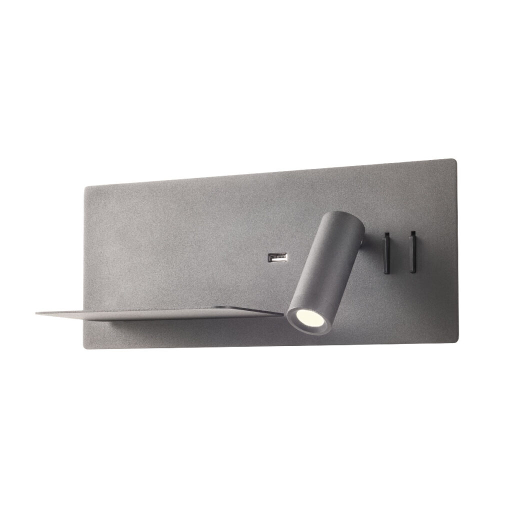 BROOK AP LED 1x8W+1x3W USB 3000K RIGHT BK(5.1.2)