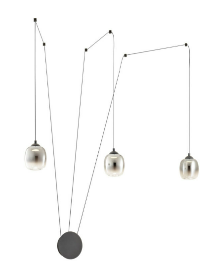 KHADI AP/SU LED 16.5W 3000K SMOKE (5.1.2)
