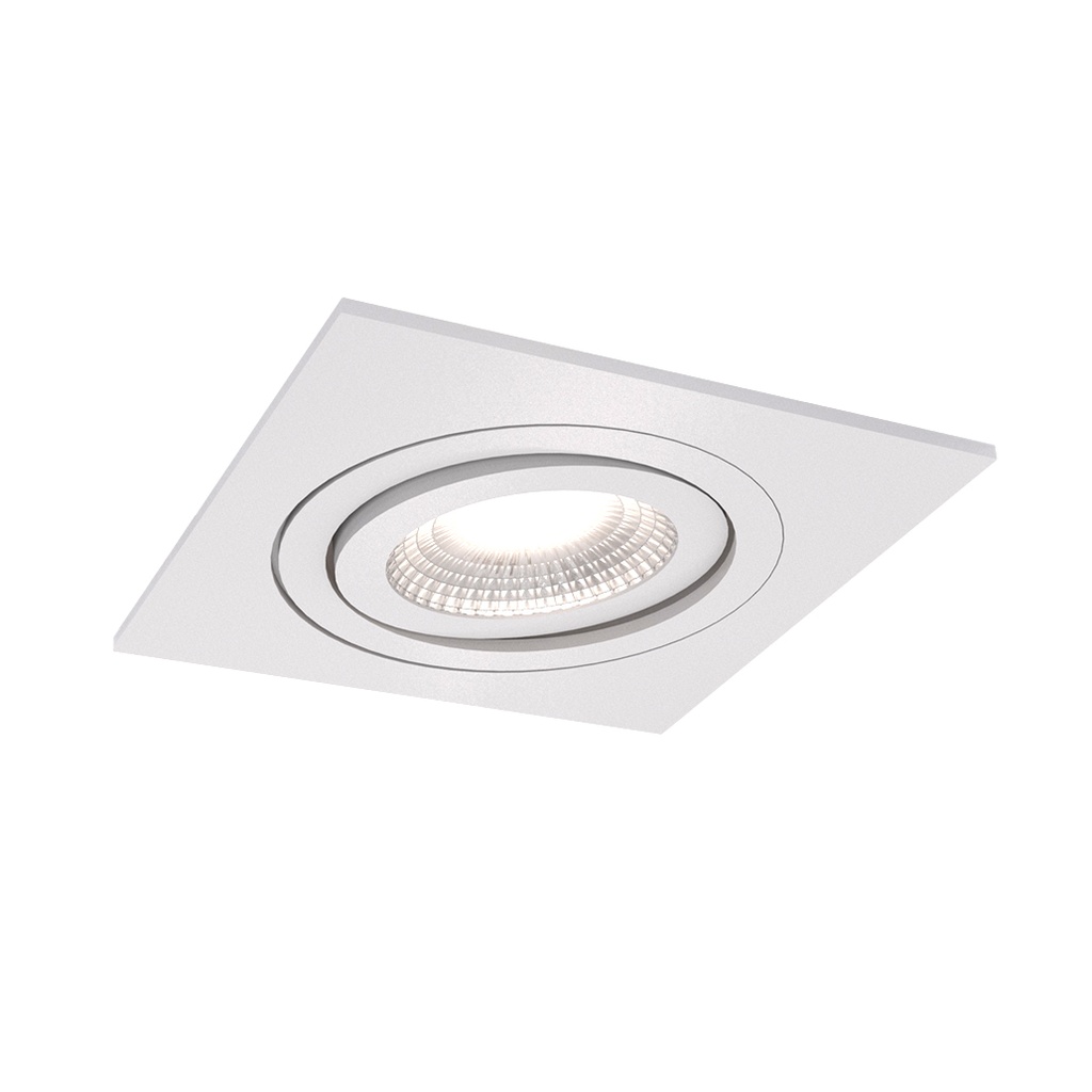 SILVERSTONE Spot Encastré Blanc structuré Lamelles GU10 Max 50W