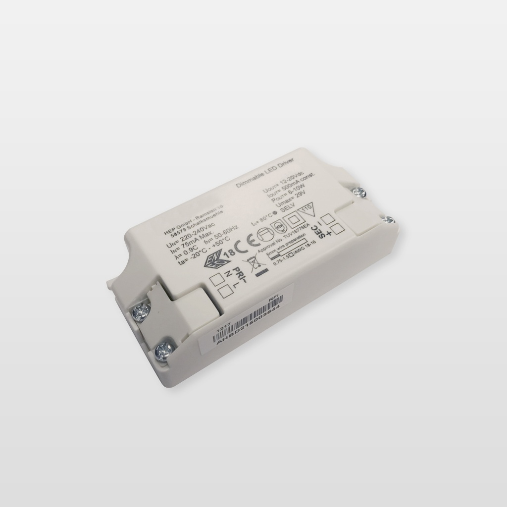 Alim. LED 10W 500mA Dimmable TRIAC IP20