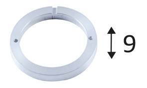BASE RONDE Aluminium brossé