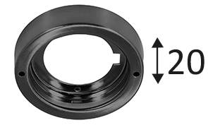 KALI R-230 B BASE RONDE NOIR MAT