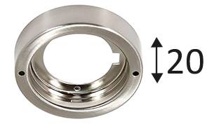 BASE RONDE Nickel satiné