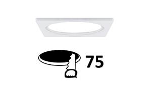 BAGUE CARREE 100x100mm Blanc mat