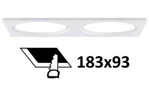 SYLA R-B BAGUE RECTANGULAIRE 195x100mm BLANC MAT