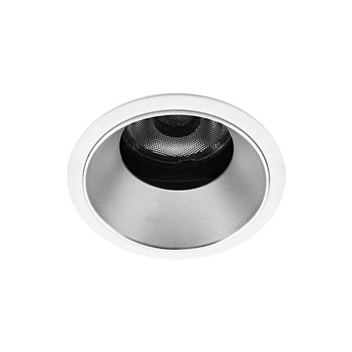 SILK RDX 6W 630Lm 3000K 36° DIM BLANC MAT - ARGENT