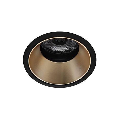 SILK RDX WARM 6W 530Lm 36° DIM Noir mat - Bronze satiné