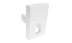 EMBOUTS DE FINITION PERCES 2PC BLANC MAT