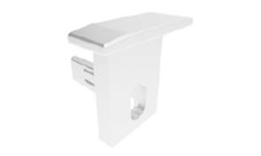 EMBOUTS DE FINITION PERCES 2PC BLANC MAT