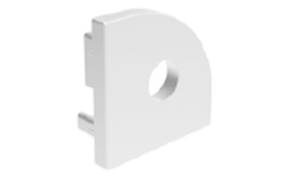 EMBOUTS DE FINITION PERCES 2PC BLANC MAT