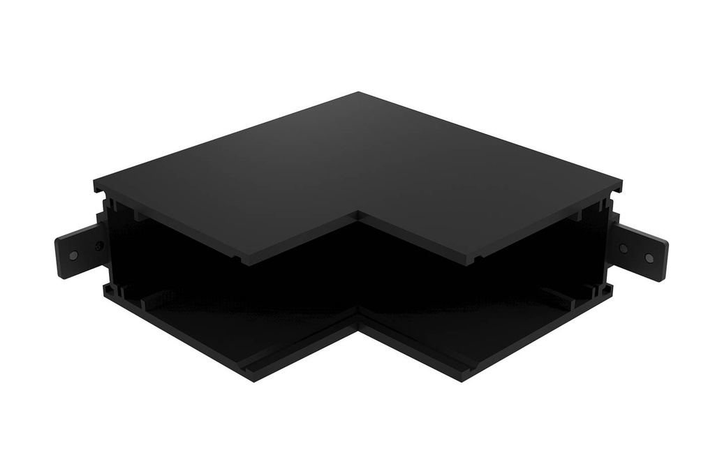 CONNEXION L 90° MUR INT AVEC TR24805 Noir mat