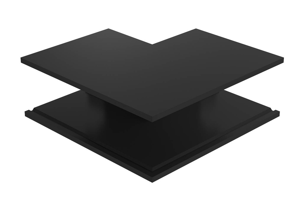 CONNEXION L 90° MUR EXT NOIR MAT