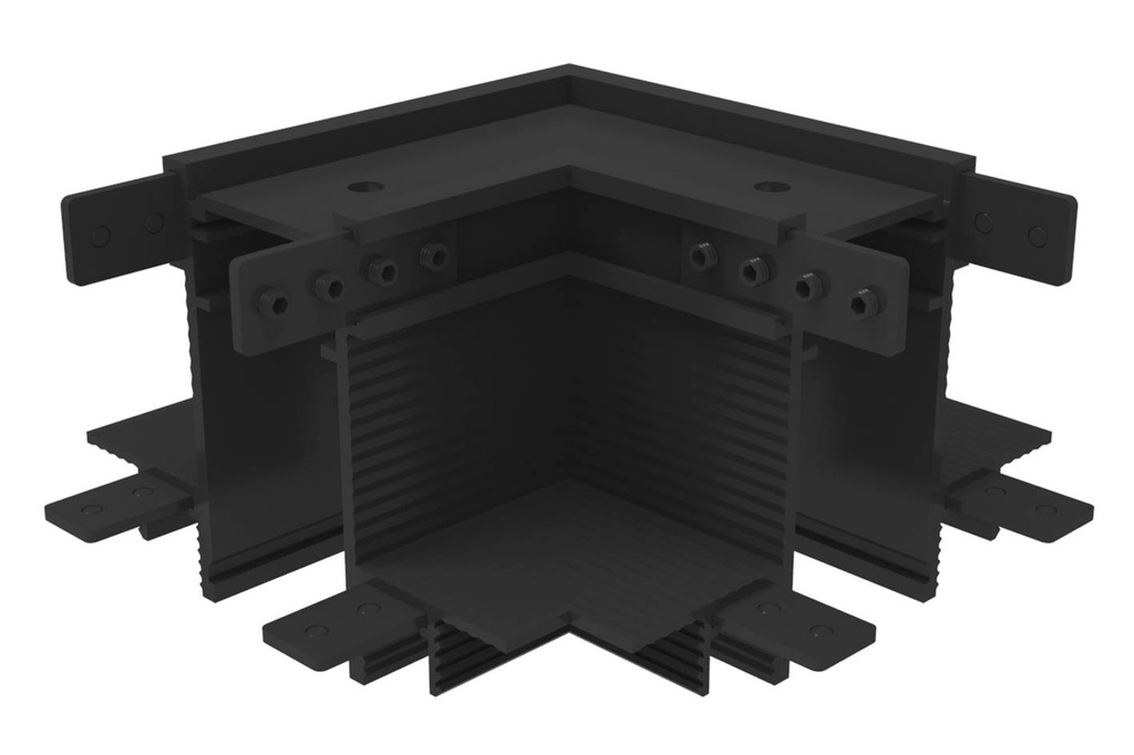 CONNEXION L 90° PLAFOND NOIR MAT