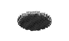 GRILLE NID D'ABEILLE Noir
