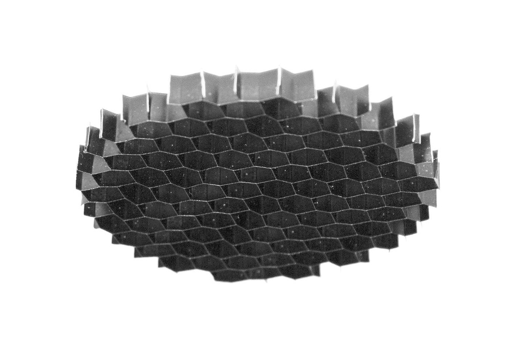 GRILLE NID D'ABEILLE DIA.83mm Noir