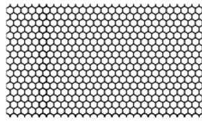 GRILLE NID D'ABEILLE NOIR