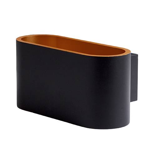 GLAM 90 10W 1010Lm 3000K Noir mat - Cuivre mat