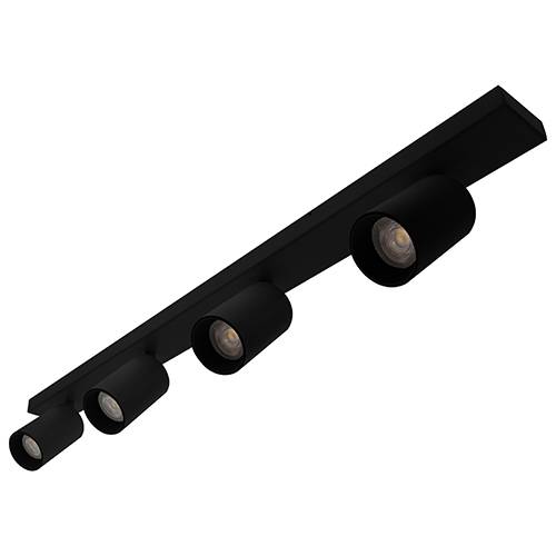 RIVA 4 GU10 MAX 4X13W PAR16 NOIR MAT