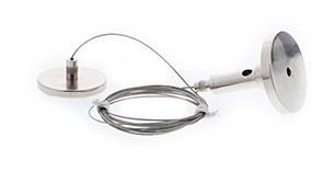 BASE + FILIN DE SUSPENSION CHROME
