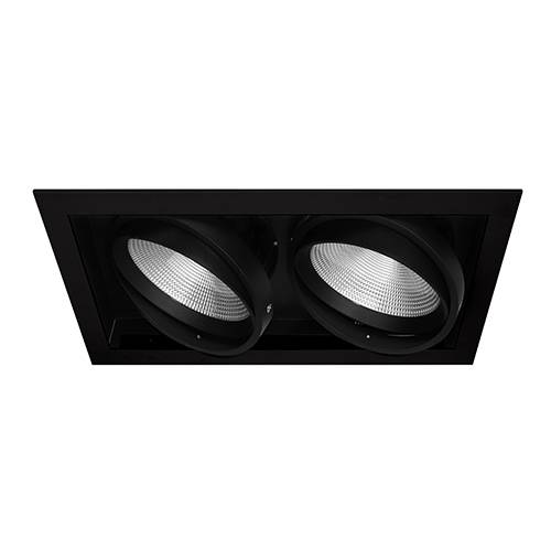 IZA 2 SDX 2x25W 2x2100Lm 60° DIM NOIR MAT