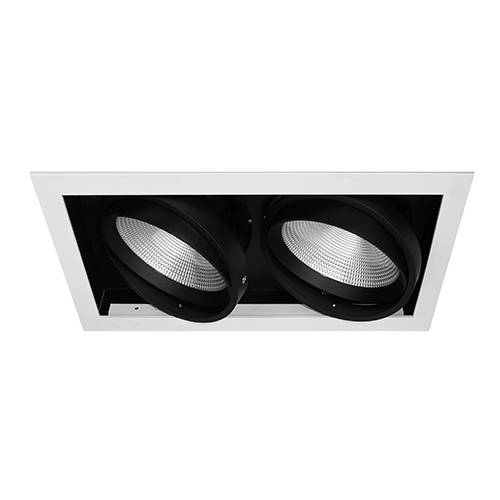 IZA 2 SDX 2x25W 2x2100Lm 60° DIM BLANC MAT