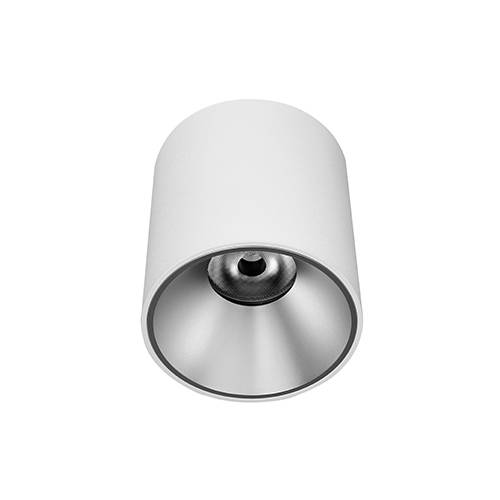 HAPPY 3 18W 3000K 1570Lm 40° DIM Blanc mat - Argent