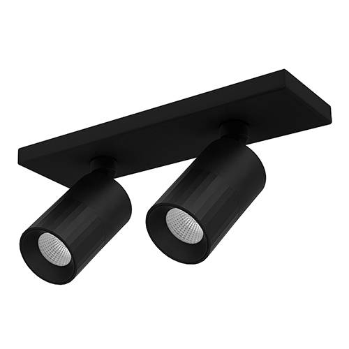 AUREA 2 C 2x6W 2x715Lm 38° DIM Noir mat