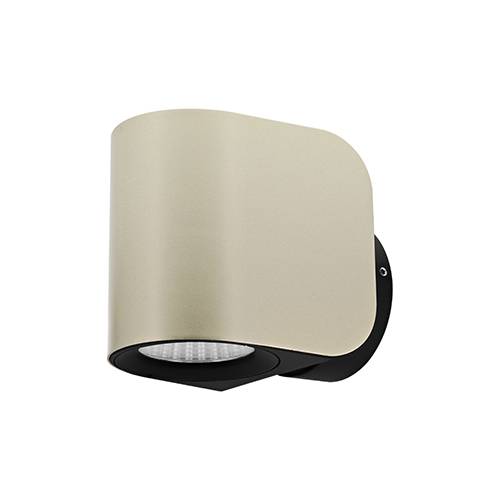 SNOOP 10W 1050Lm 38° IP54 DIM NOIR MAT - CHAMPAGNE