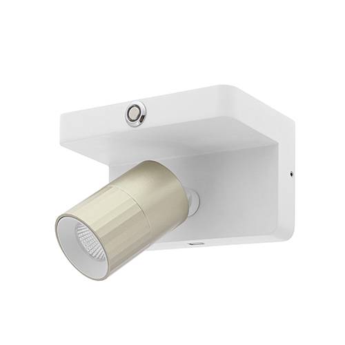 AUREA 4 W 6W 38° DIM BLANC MAT - CHAMPAGNE