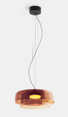 Pendant Levels 2 Bodies Ø420mm + Ø320mm LED 19W SW 2700-3000-4000K PHASE CUT Black 1381lm