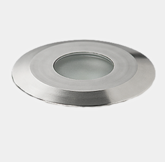 Recessed uplighting IP65-IP67 Gea LED Signaling ø60mm LED 2.2W LED warm-white 3000K ON-OFF Anodised aluminium 52lm