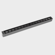 Lineal lighting system IP65 Cube Linear Comfort 1000mm Surface LED 47.2W RGBW DMX RDM Urban grey 3136lm