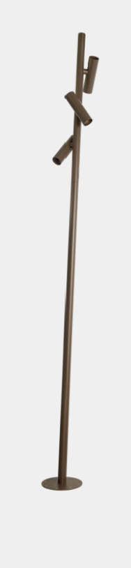 Streetlight IP66 Juncus 3 Heads LED 41W 2700K DALI Brown 3462lm