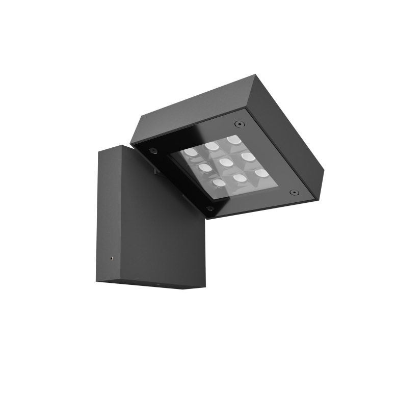 Surface-mounted wall light IP66 Modis Optics Single LED 21W 3000K ON-OFF Urban grey 1189lm