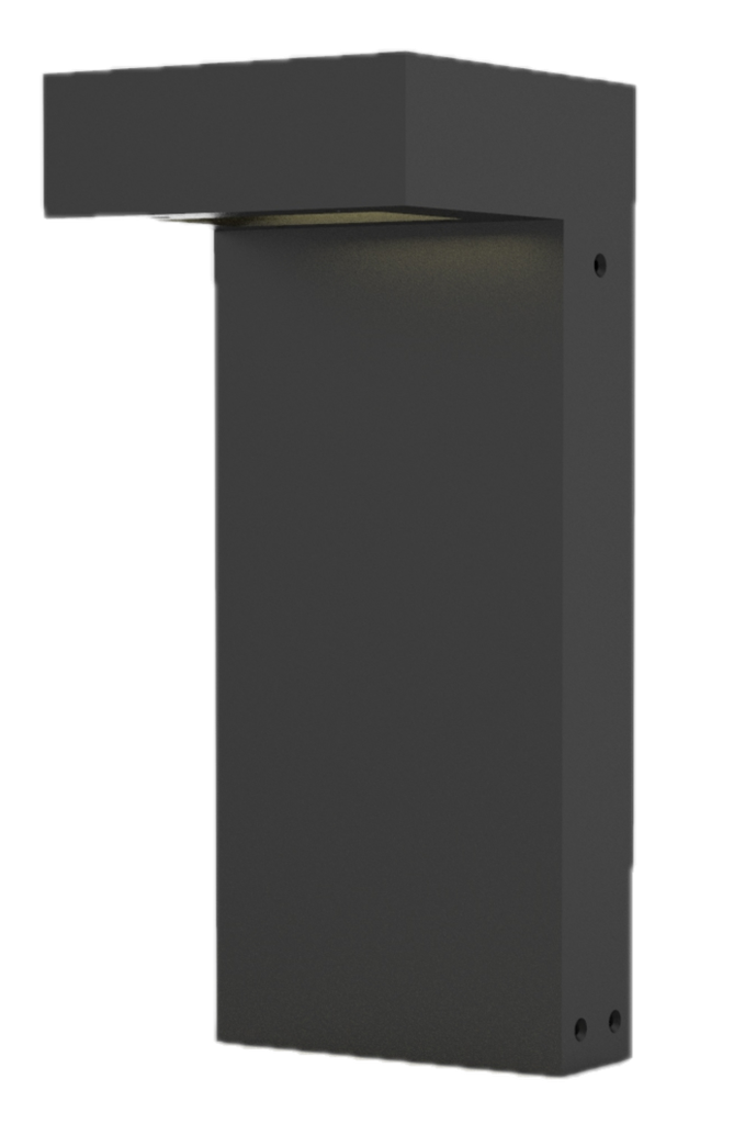 Potelet extérieur rectangulaire led intégré noir H : 300MM