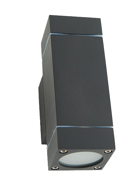 Applique murale extérieur 2x GU10 (enkel Osram LED) NOIR