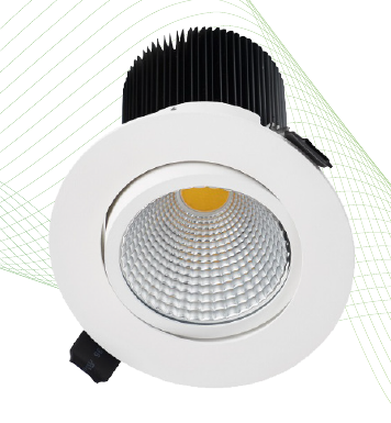 DOWNLIGHT Ø125mm 17,6W 930 1700Lm 38° non dimmable BLANC 