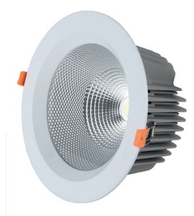 DOWNLIGHT Ø230mm 28W 3000K CRI>80 80° excl LIFUDdriver 700mA BLANC