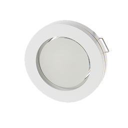 Spot encastré rond GU10/GU5,3 non orientable IP44 BLANC
