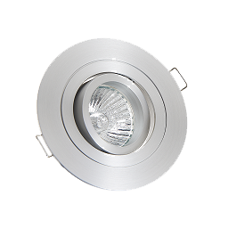 Spot Encastré rond GU10/GU5,3 orientable a ressorts ALU