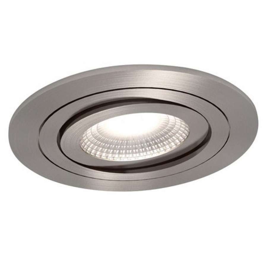 Spot encastré rond GU10 orientable a ressorts ALU