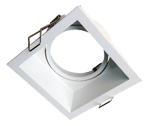 Armature carrée Spot Encastré pour module LED, excl Beam LED module (1268/1270) BLANC